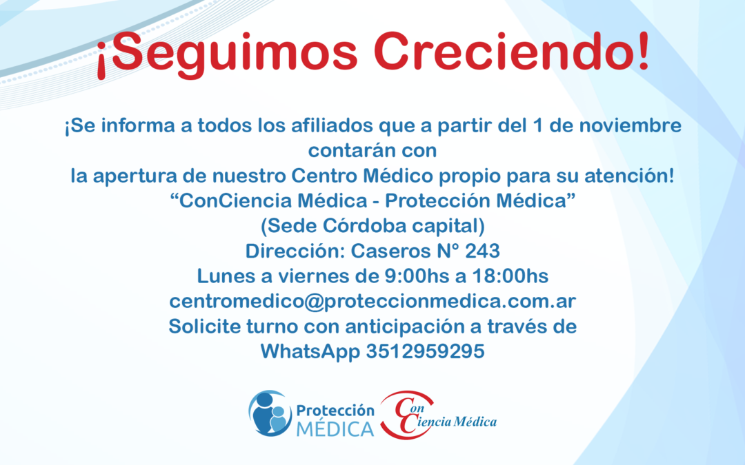 Apertura de nuestro centro médico propio